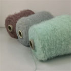 Soft Furry Green Knitting Eyelash Yarn 1.3cm 2cm 9NM 11NM 100% Nylon