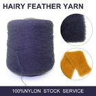 Hot sale anti-pilling 100% nylon hairy drop eyelash feather yarn