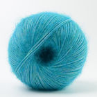 Custom Knitted Brushed Yarn 1/6NM Recycled Blend Wool Crochet Yarn