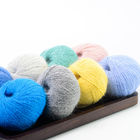 Soft Fluffy Fuzzy Brushed Yarn 15%  Angora Wool Yarn Knitted 106 Colors