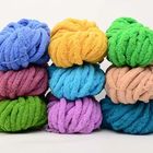 DIY Chunky Chenille Yarn 100% Polyester Fluffy Crochet Yarn For Rug Pillow Mattress
