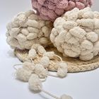 Hoyia Hand Arm Knit Yarn 30M 150g 1/0.2NM POMPOM 100% Polyester Crochet Yarn For Blanket