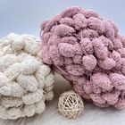Hoyia Hand Arm Knit Yarn 30M 150g 1/0.2NM POMPOM 100% Polyester Crochet Yarn For Blanket