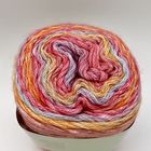 Ring Spun Cake Cotton Blend Yarn For Crochet 35%Cotton 55%Acrylic 10%Wool